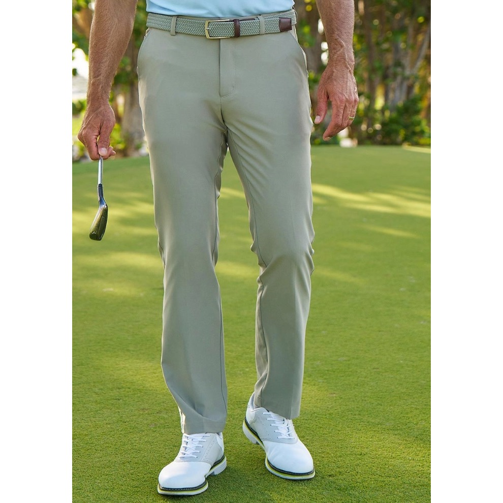 Greg Norman Mens Microlux Stretch Golf Pants Size 38x32 Gray Performance